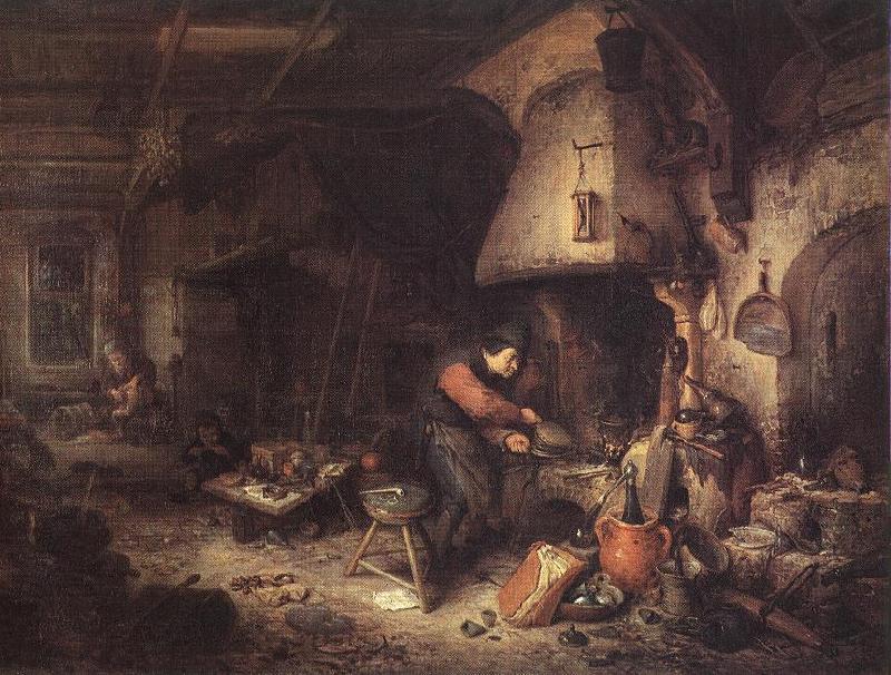 OSTADE, Adriaen Jansz. van Alchemist agg